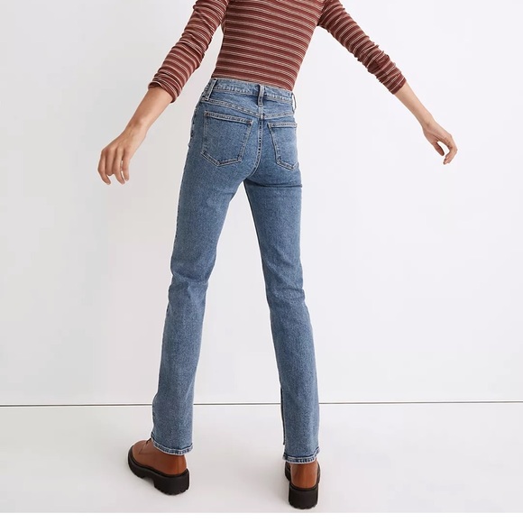 Madewell Mid-Rise Stovepipe Jeans in Knowland Wash: Slit-Hem Edition - Picture 2 of 5